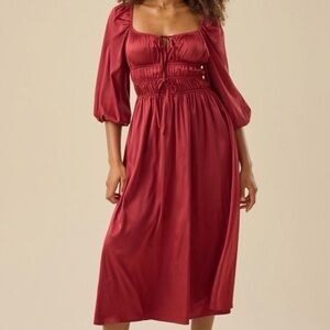 NEW Altar’d State Red Maxi Dress Size Large NWT